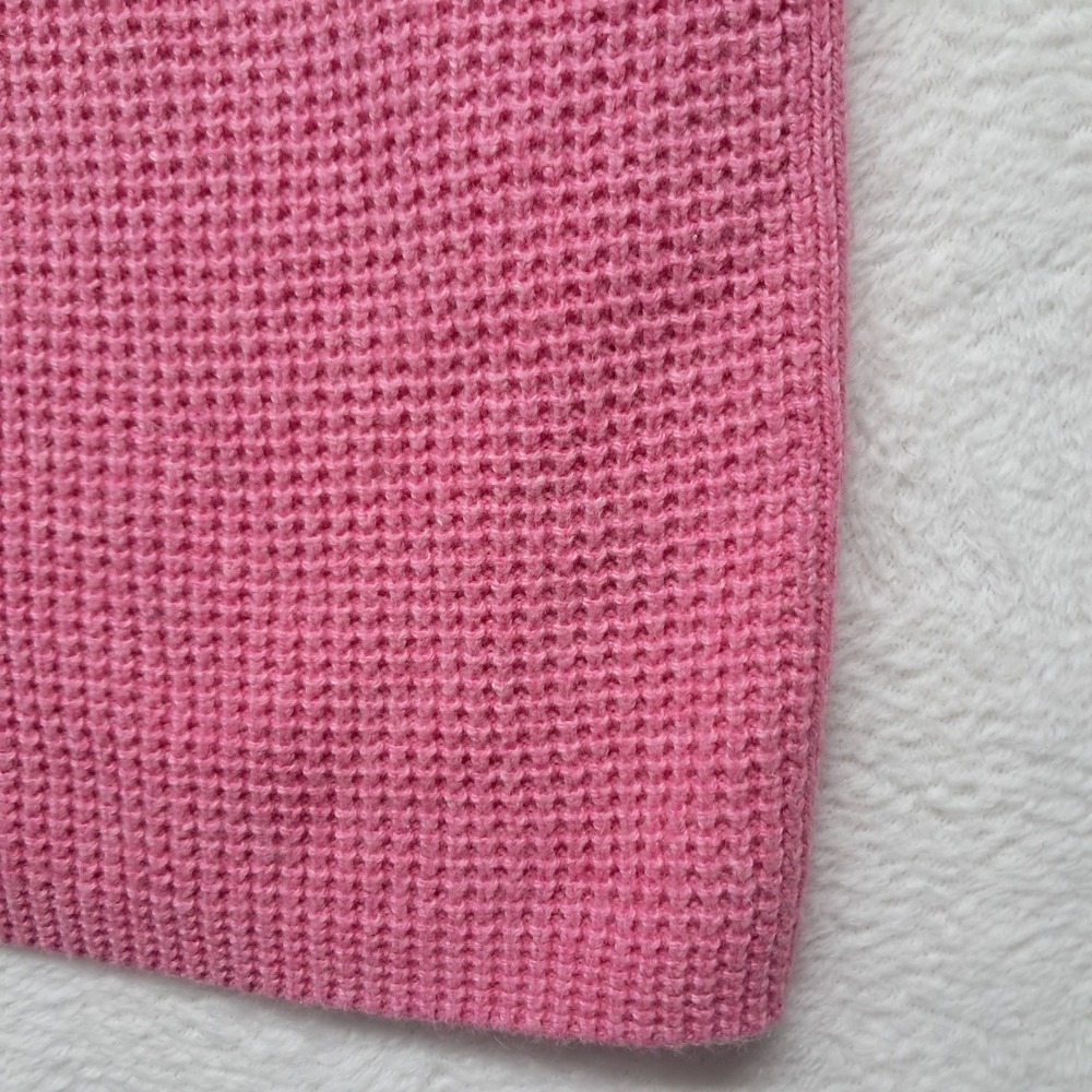 NWT Talbots‎ Sweater Women's Plus Size 3X Pink Waffle Knit Classic Wool Blend - Picture 9 of 10